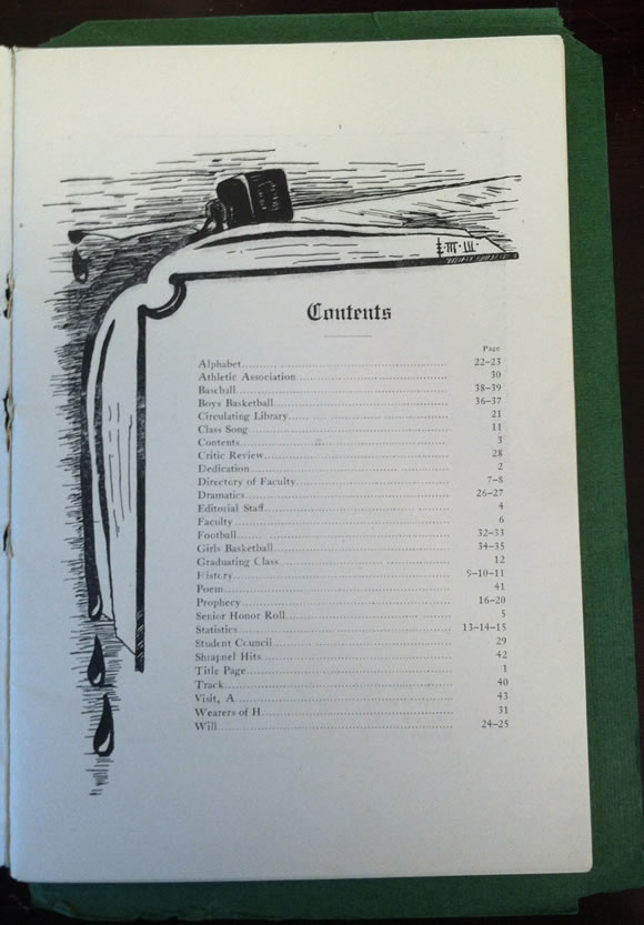 1918 HHS Yearbook Contents (48)